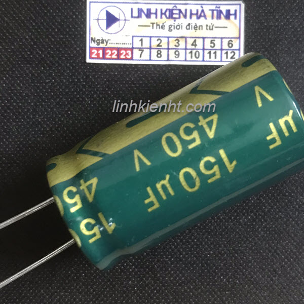 Tụ hóa 450V 150uf tụ nguồn 150uf 450V kích thước 18x30mm
