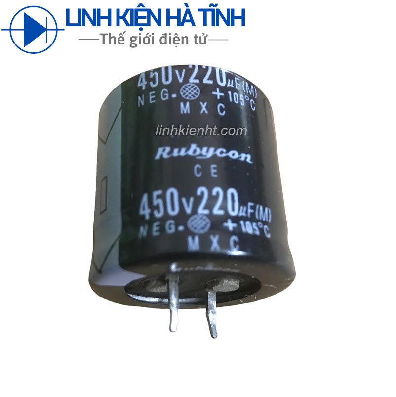 Tụ hóa 450V 220uf tụ nguồn 220uf 450V kích thước 30x30mm
