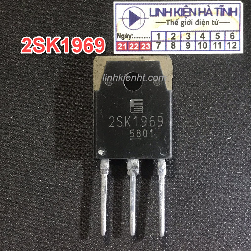 Linh kiện mosfet điều tốc 2SK1969 K1969 TO-247 tháo máy