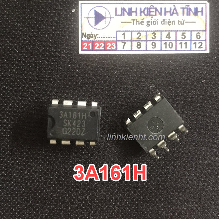 IC nguồn điều hòa 3A161H 3A161 Dip-8 mới