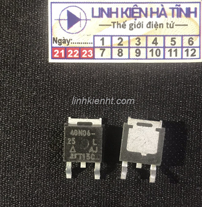 40N06 40N06-25L Mosfet Kênh-N 60V 30A TO-252 mới