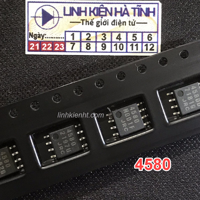  IC khuếch đại âm thanh 4580 NJM4580M JRC4580 Sop-8 mới