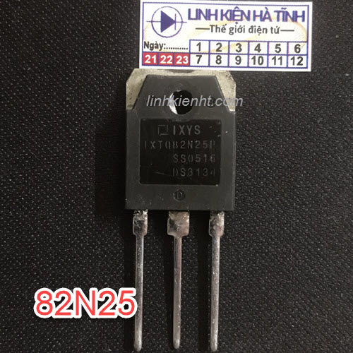 Linh kiện mosfet IXTQ82N25P IXTQ82N25 82N25 Kênh N 82A 250V chính hãng tháo máy