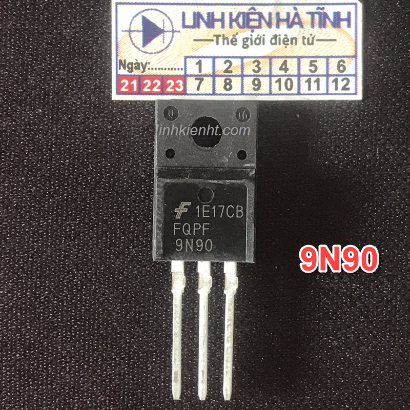 Linh kiên Mosfet FQPF9N90C 9N90 TO-220 Kênh N 9A 900V mới