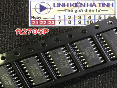 Ic công suất ft2705P FT2705 SOP-16 mới 2x10W Ic công suất ft2705P FT2705 SOP-16 mới 2x10W