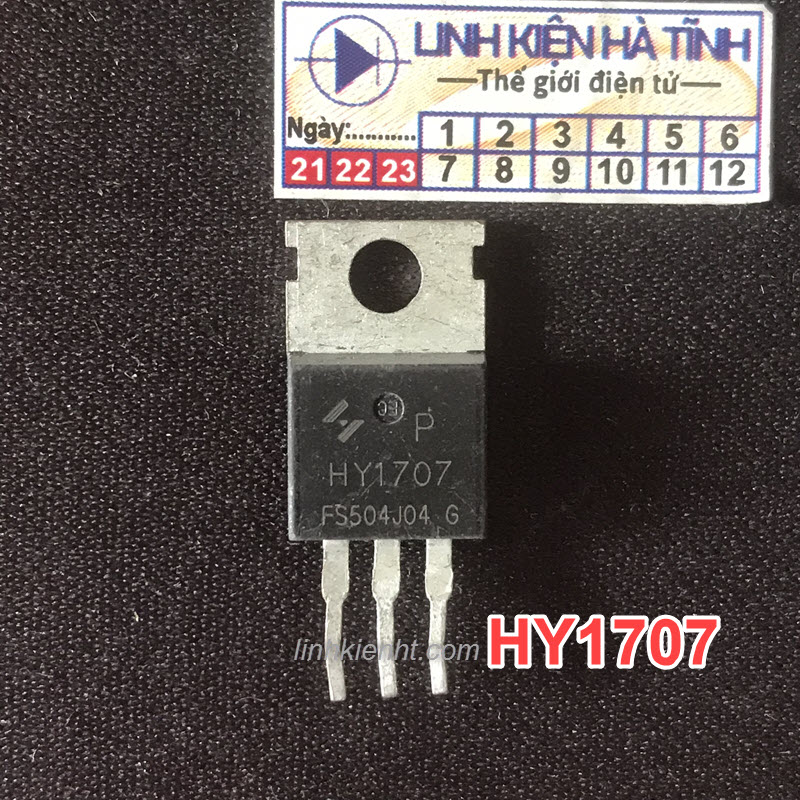 Linh kiện mosfet HY1707 80A 75V kênh N tháo máy