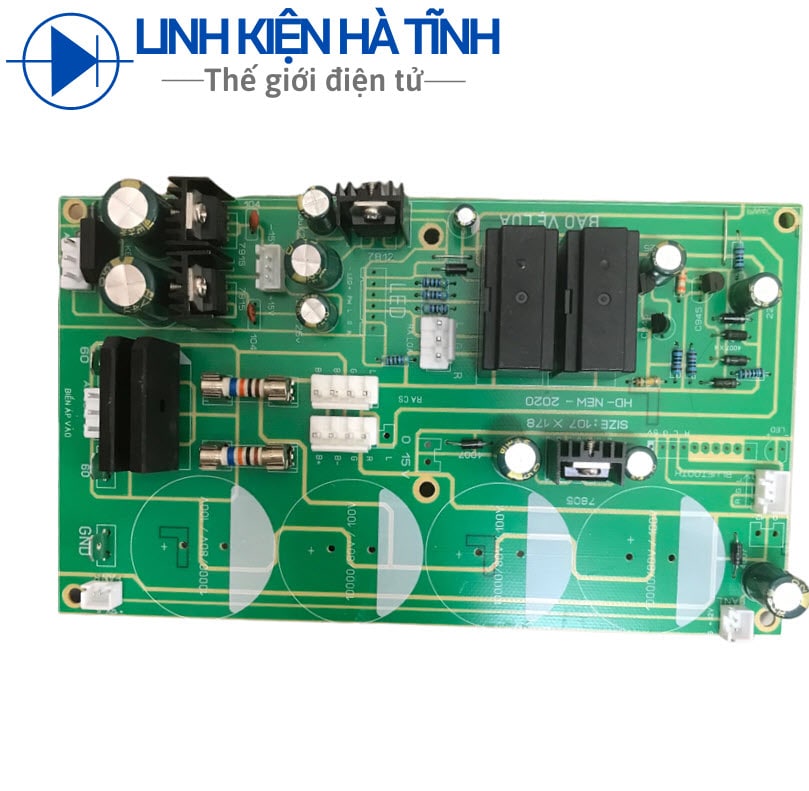 Mạch nguồn 4 tụ dùng cho âm ly có nguồn phụ +- 15v có 5V cho bluetooth có mạch bảo vệ rơ le 