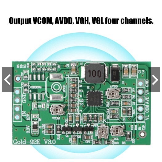 Mạch nguồn bo LCD TCON TCOM đầu ra VGL VGH VCOM AVDD
