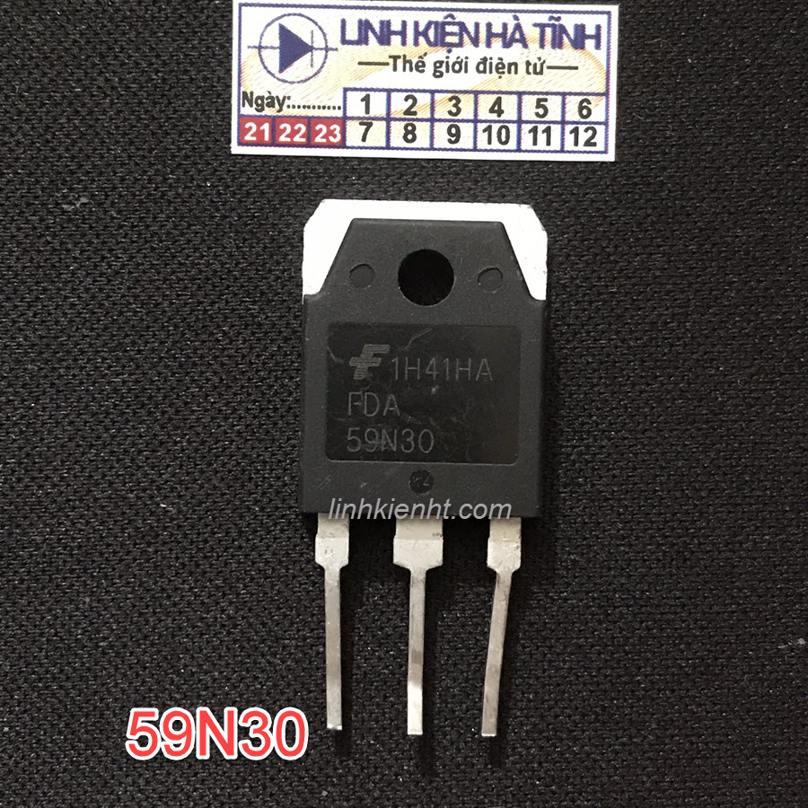 Mosfet Kênh N FDA59N30 59N30 59A 300V TO-3P Chính Hãng Tháo Máy