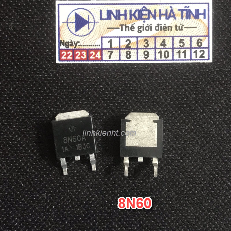 MOSFET KÊNH N 8N60A 8N60 8A 600V TO252 