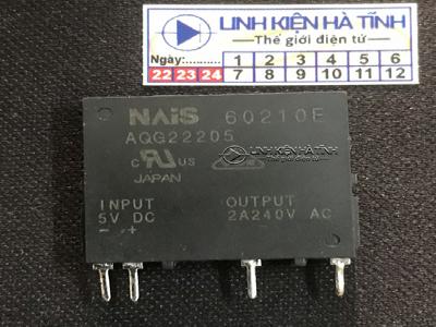 Rơ le rắn AQG22205 5VDC tháo máy -BE8 Rơ le rắn AQG22205 5VDC tháo máy -BE8
