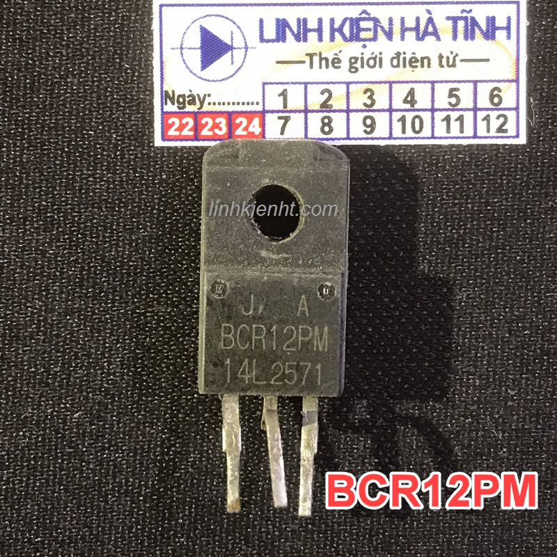 Triac BCR12PM-14L BCR12PM 14L 12A 700V TO-220 tháo máy thay thế BCR12PM BCR12PM-12RE - AC23