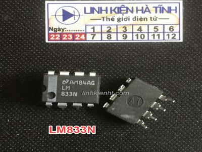  IC CHỨC NĂNG LM833N LM833 DIP-8 MỚI