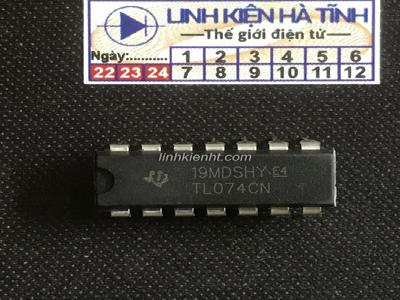  IC TL074CN TL074 khuếch đại opam DIP-14 loại tốt