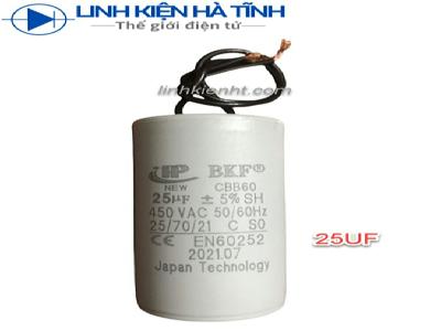 Tụ CBB60 25uf 450VAC tụ khởi động Tụ CBB60 25uf 450VAC tụ khởi động