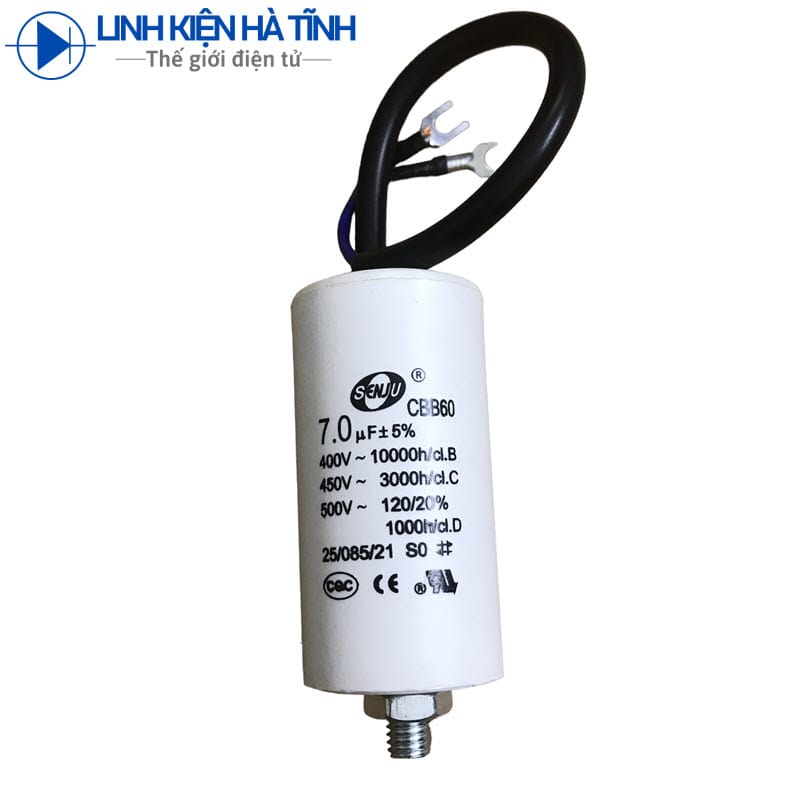 Tụ khởi động CBB60 7uf 450V có vít