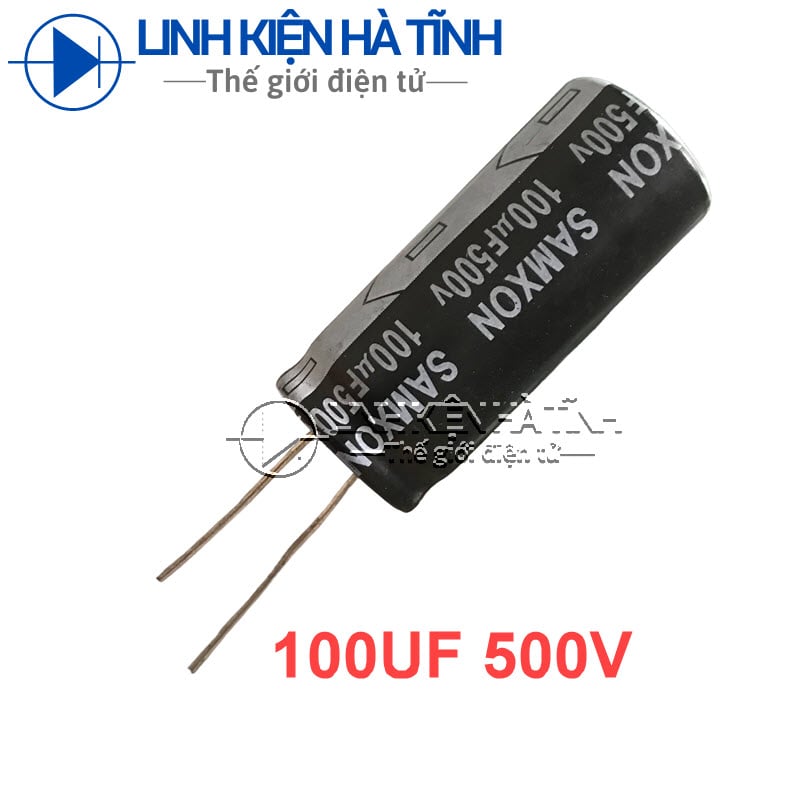Tụ hóa 100uf 500V tụ nguồn tivi 100uf500V kích thước 18x40mm
