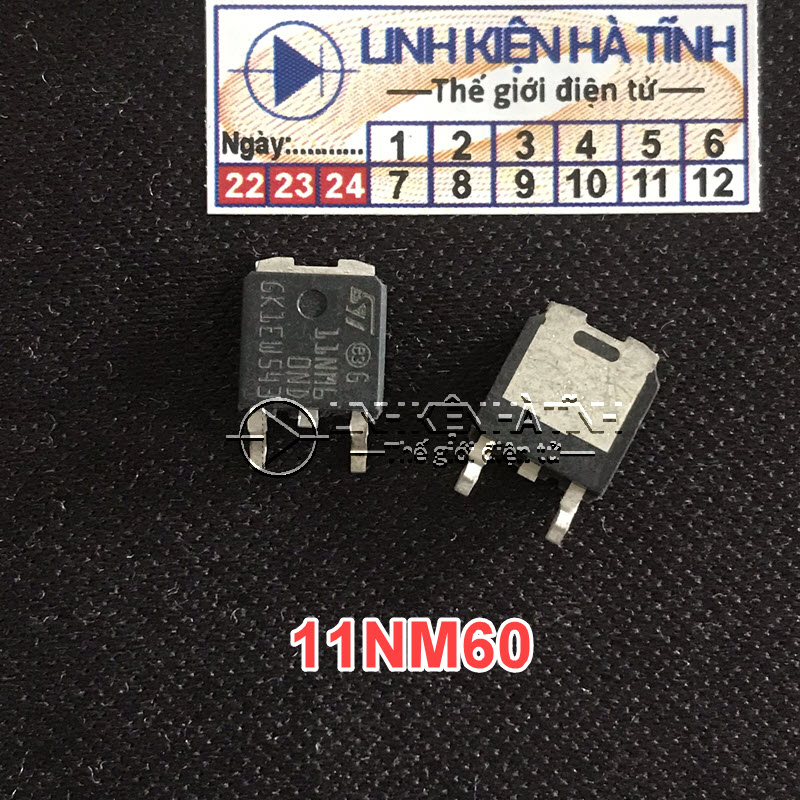  mosfet 11NM60ND FQD11N60 dán kênh N 11A 600V