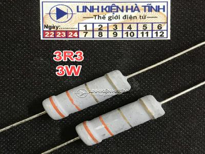 Túi 10 con điện trở 3W 3R3 3.3R 3W
