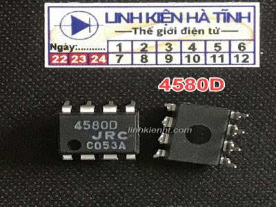 Ic khuếch đại 4580D JRC4580 NJM4580D 4580 DIP-8 mới loại tốt