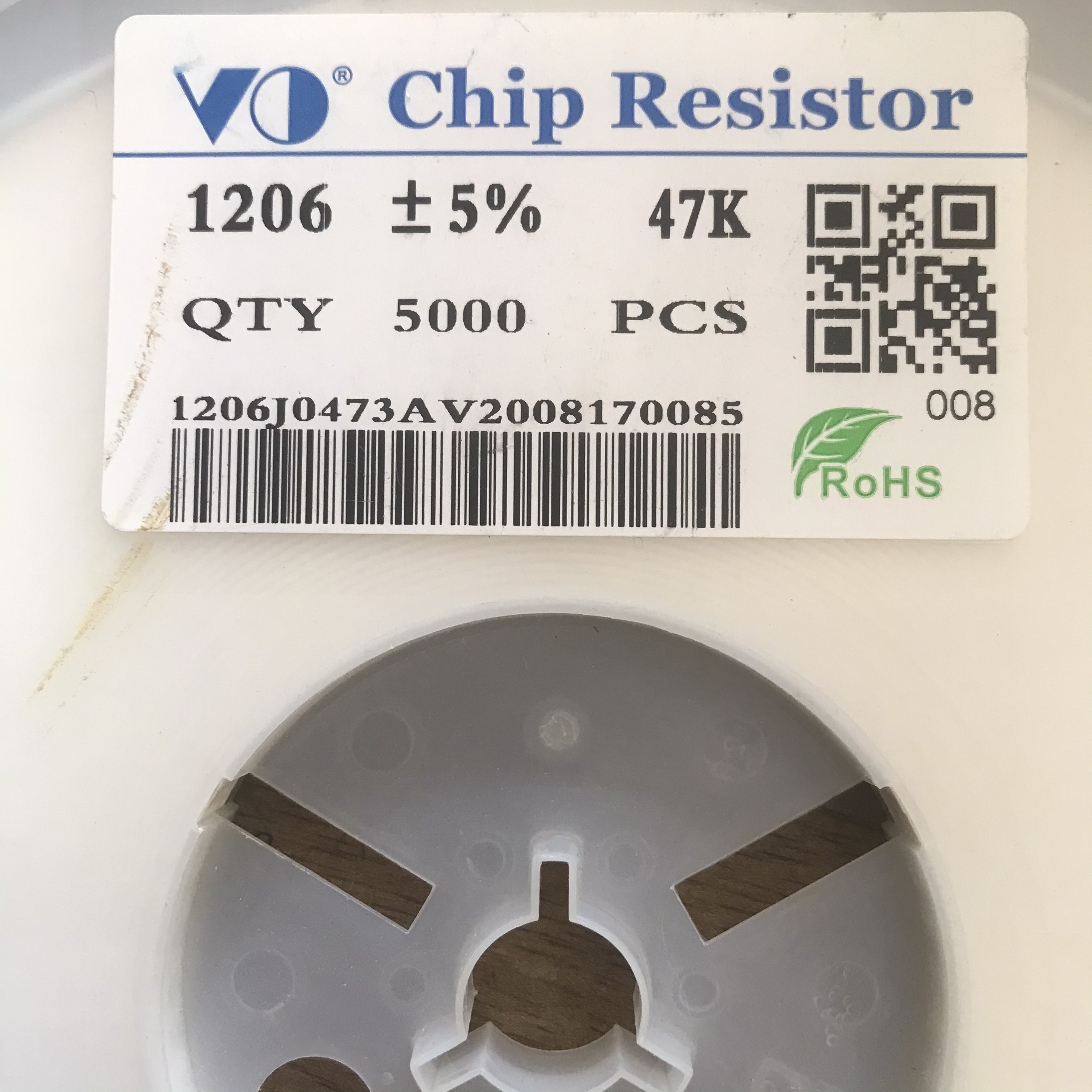  điện trở chip trở dán 1206 47K sai số 5% trở 47K 