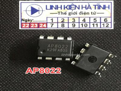 Ic nguồn AP8022 DIP-8 mới Ic nguồn AP8022 DIP-8 mới