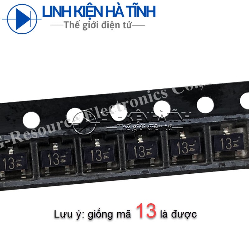 10 con Transistor số 13 DTA143 SOT-23 ON 50v tran số thuận 13