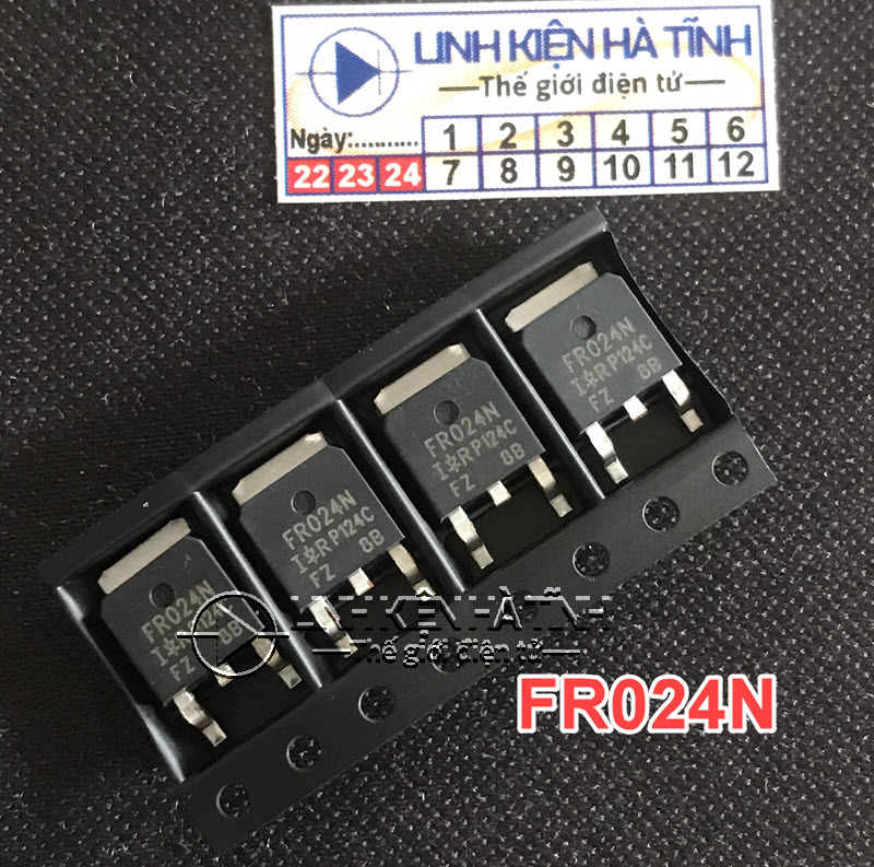 MOSFET Dán FR024 IRFR024N TO-252 17A 55V Kênh N