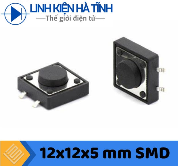 Nút nhấn 12x12x5mm chân dán