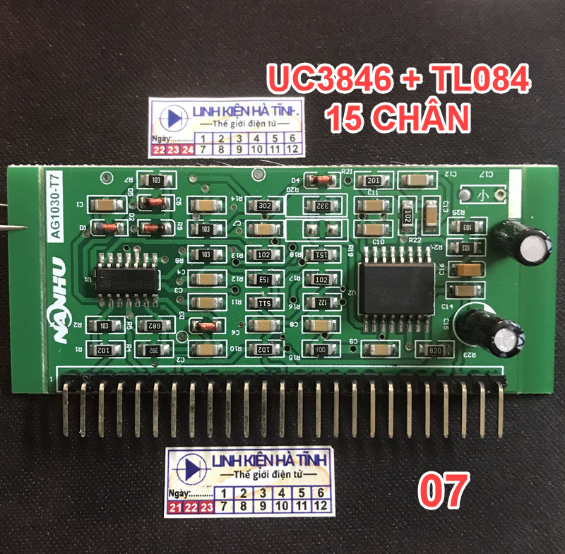 mẫu 7-Bo điều khiển máy hàn bo xung mạch lái IGBt máy hàn SG3525 TL084CN 4606 UC3846N CA3140