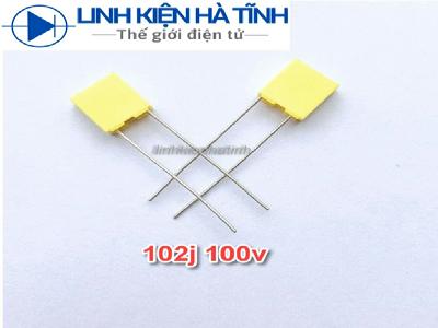 Tụ 102j100V 102J 100V máy hàn tụ vuông 102j Tụ 102j100V 102J 100V máy hàn tụ vuông 102j