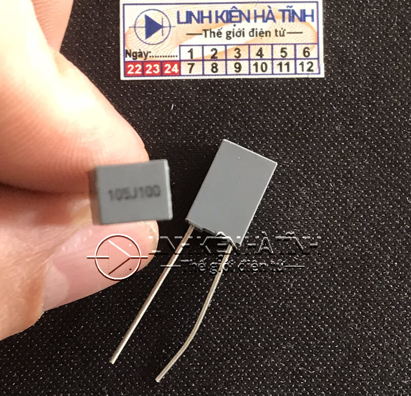 Tụ 105j 100v loại lớn 100v 105j thay thế trong máy hàn