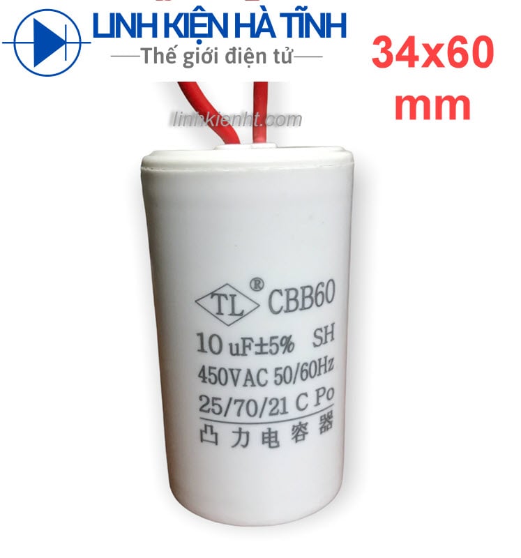 TỤ ĐIỆN MÁY GIẶT CBB60 10UF
