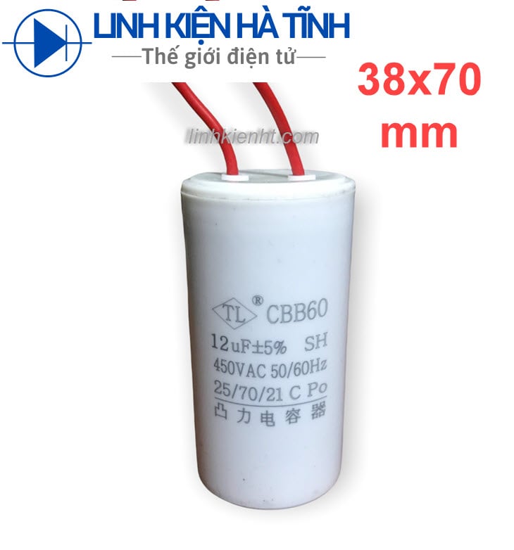 CBB60 12UF tụ khởi động máy giặt