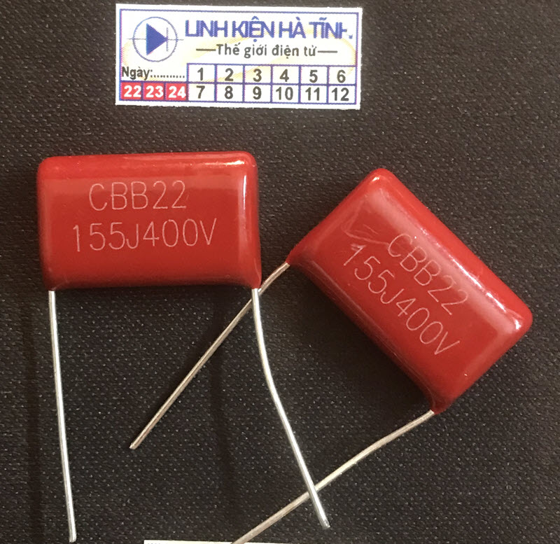 Tụ CBB 155J400V 1.5uF 400V155J P20