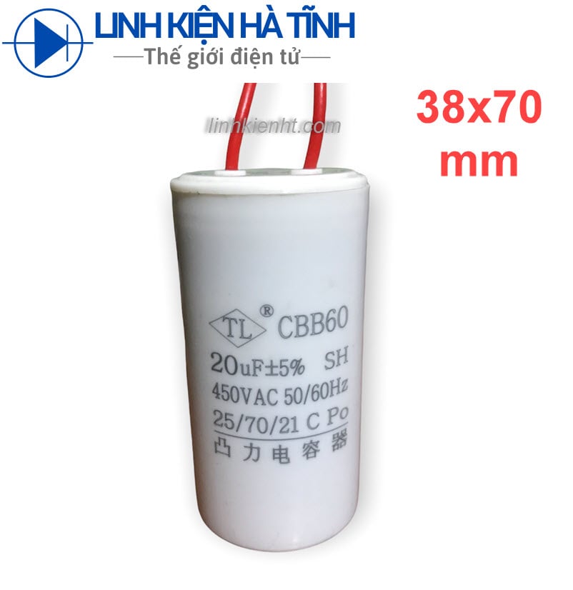 TỤ ĐIỆN MÁY GIẶT CBB60 20UF