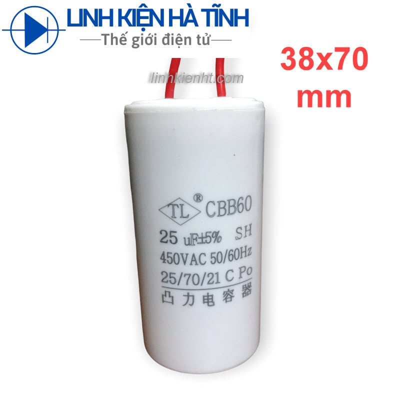 TỤ ĐIỆN MÁY GIẶT CBB60 25UF