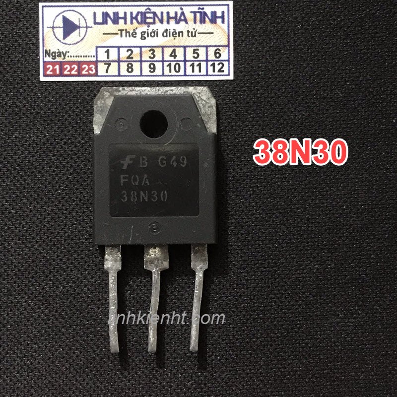 Linh kiện Mosfet FQA38N30 38N30 Kênh-N 38A 300V TO-3P chính hãng tháo máy 