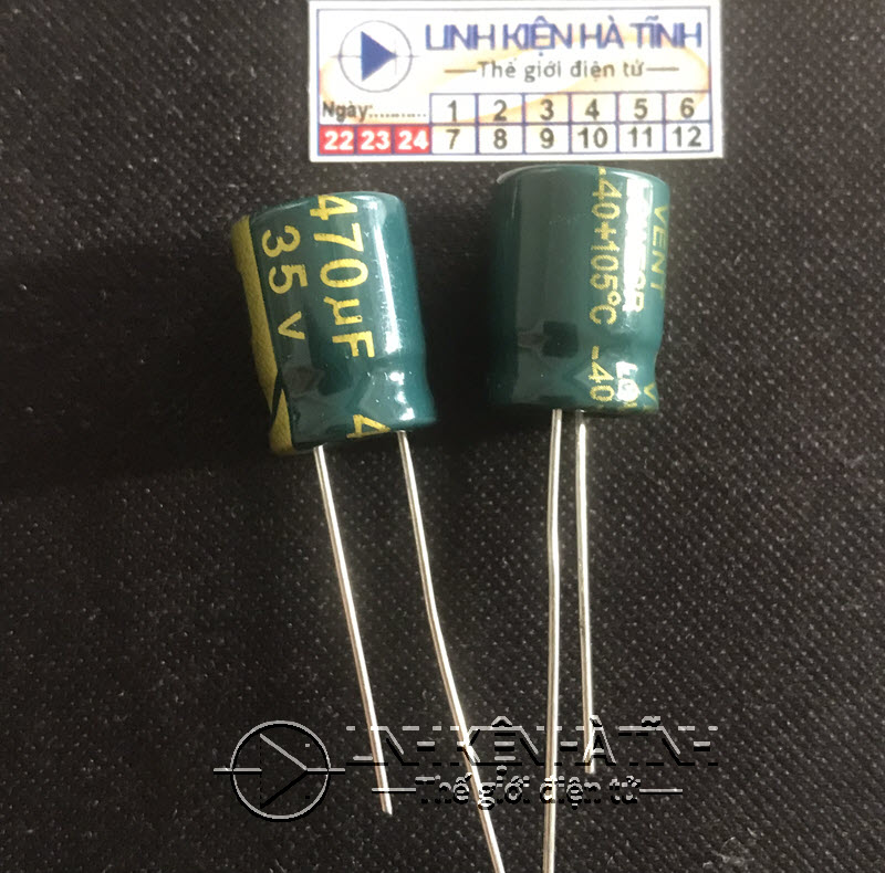 Tụ hóa 35V 470UF 35V kích thước 10X13mm