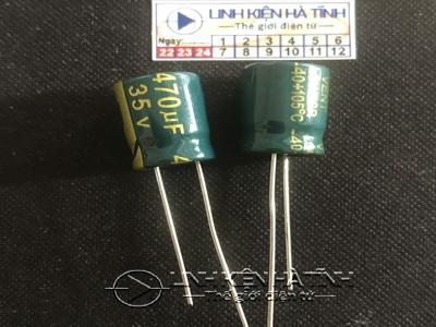 Tụ hóa 35V 470UF 35V kích thước 10X13mm Tụ hóa 35V 470UF 35V kích thước 10X13mm