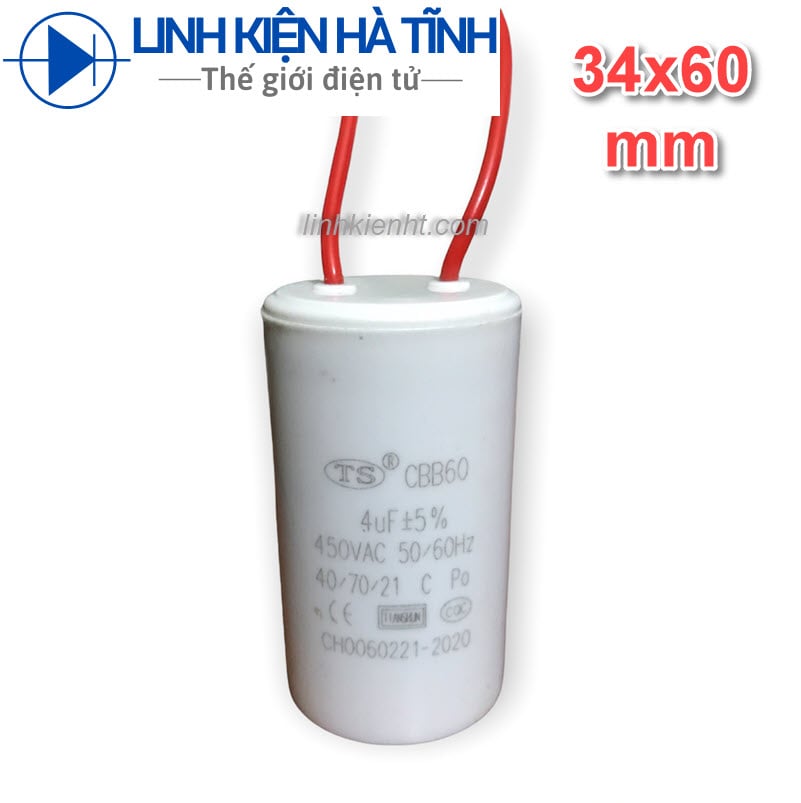 TỤ ĐIỆN MÁY GIẶT CBB60 4UF