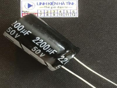 Tụ hóa 50v 2200uf 2200uf 50v kích thước 16x25MM Tụ hóa 50v 2200uf 2200uf 50v kích thước 16x25MM