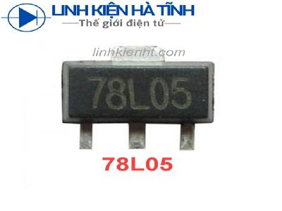 IC nguồn 78L05 7805 SOT89 100mA 5V (chân dán)  IC nguồn 78L05 7805 SOT89 100mA 5V (chân dán)