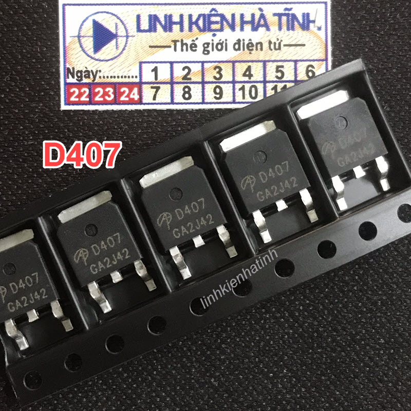  AOD407 A-252 D407 To252 Mosfet P-Ch 60v 12a chất lượng cao