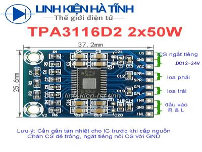 Mạch công suất XH-M562 TPA3116D2 TPA3116 50Wx2