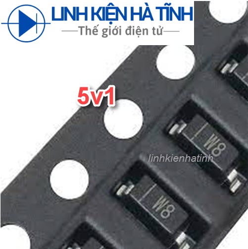 đi ốt zener 5V1 W8 BZT52C5V1 SOD123 1206