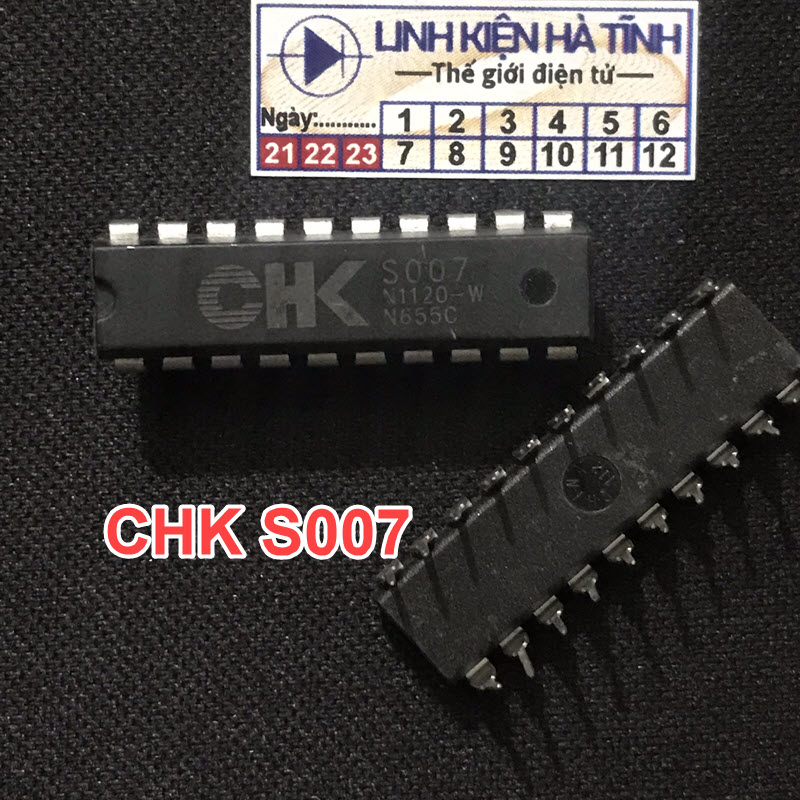 Chip điều khiển bếp từ CHKS007 S007 DIP-20