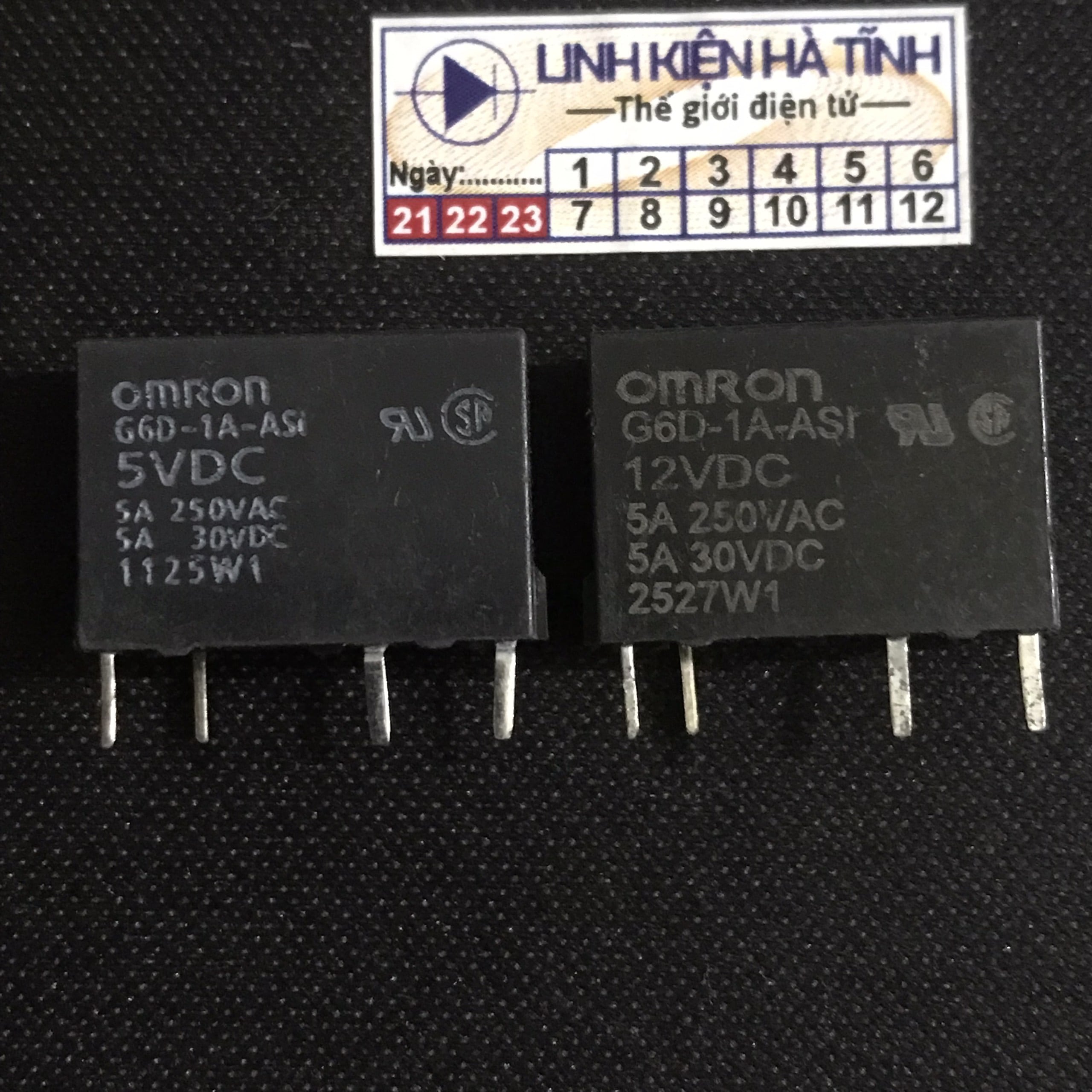 Rơ le OMRON G6D-1A-ASI 5VDC G6D-1A-ASI 12VDC