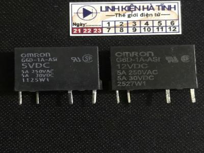 Rơ le OMRON G6D-1A-ASI 5VDC G6D-1A-ASI 12VDC - BD7 BE7 Rơ le OMRON G6D-1A-ASI 5VDC G6D-1A-ASI 12VDC - BD7 BE7