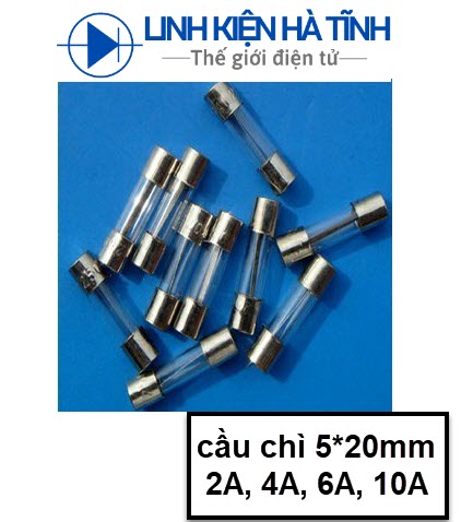 CẦU CHÌ ỐNG 0.5A 5 CHIẾC 5*20MM